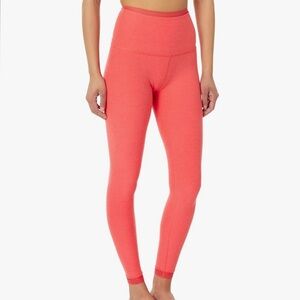 Beyond Yoga Spacedye Allure High Waisted‎ Leggings Red Ash Heather Med NWT lace